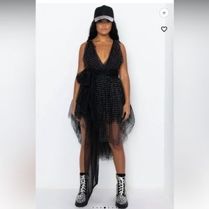 Mini Tulle Dress high low dress, size L